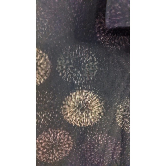 Jared Lang Shirt Men's XL Button Up Long Sleeve Cotton Men, Fireworks pattern - Picture 5 of 11